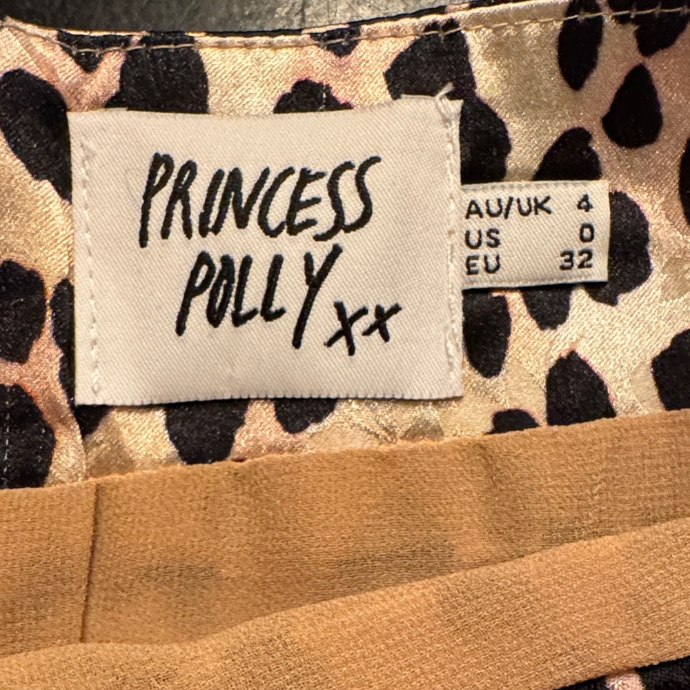 Princess Polly Black and Tan Mini Skirt - Picture 2 of 5
